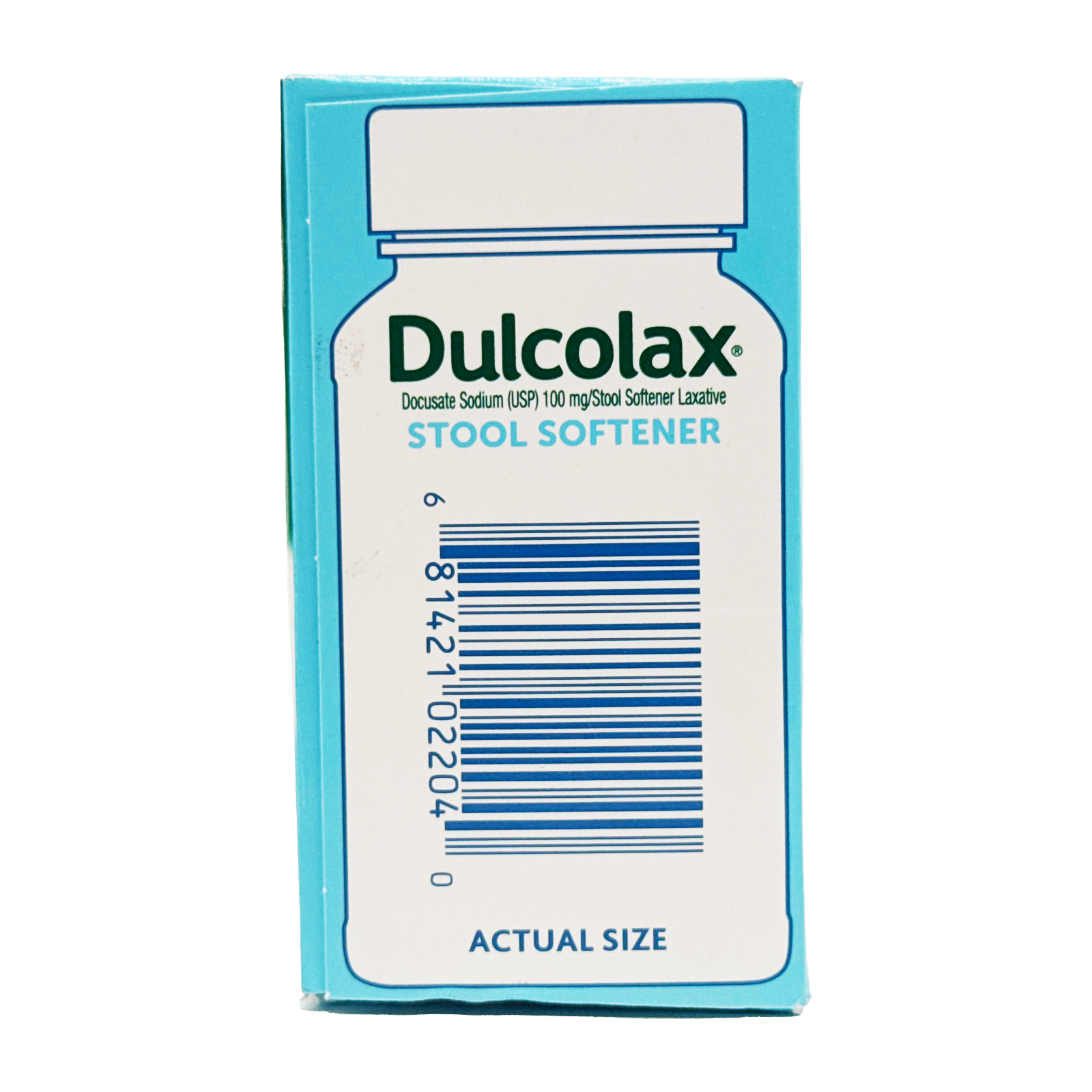Dulcolax Stool Softener Laxative Liquid Gel Capsules, Docusate Sodium 100 mg, 100 Count