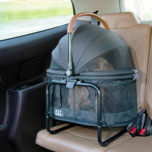 Pet Gear View 360 Pet Stroller Travel System 3-in-1 Carrier - Black