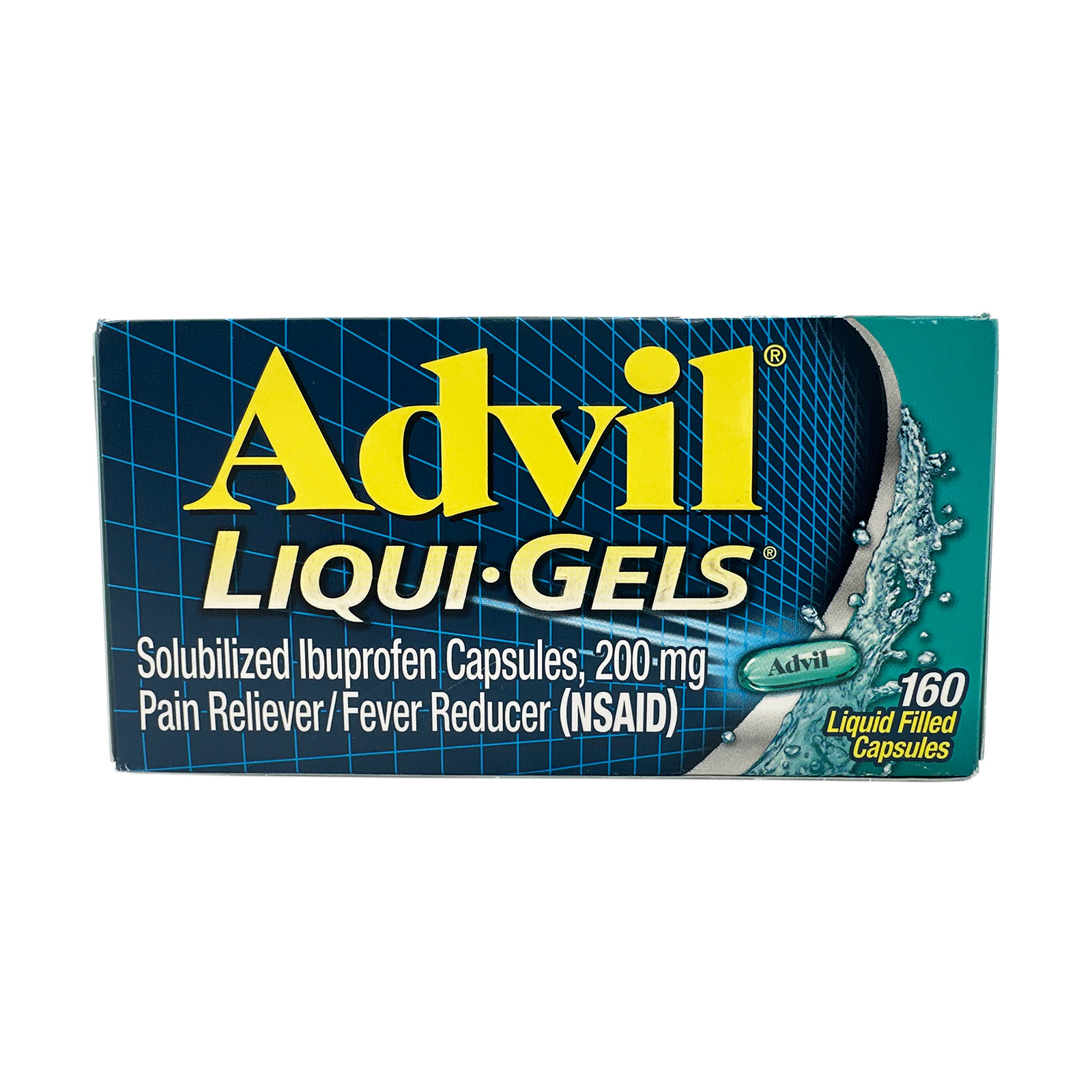 Advil Liqui-Gels Ibuprofen 200 mg Pain and Fever Reducer 160 Capsules Exp 07/2025
