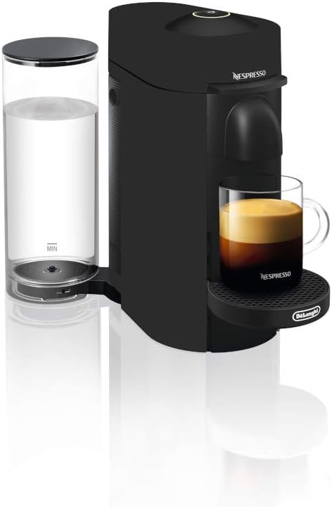 Nespresso VertuoPlus New Coffee and Espresso Machine by De'longhi, Limited Edition, Black Matte