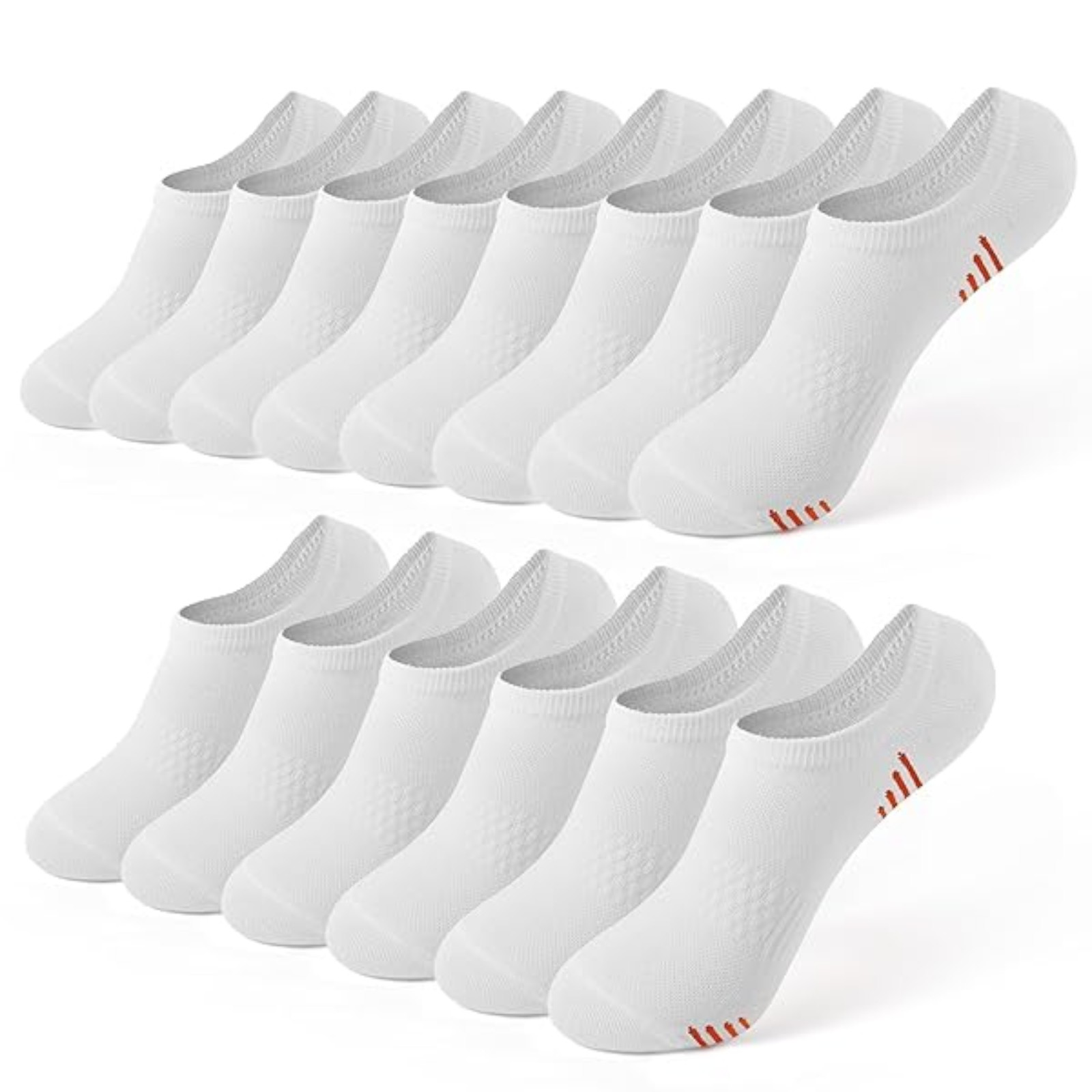 Honeysea Ankle Socks for Women Athletic Running Socks, White (7 Pairs)