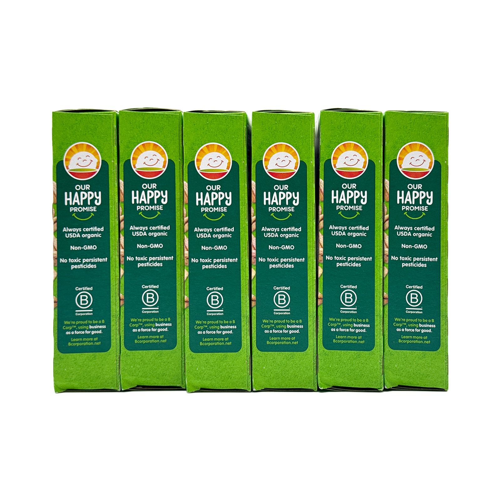 Happy Tot Fiber & Protein Soft-Baked Oat Bars, Apple & Spinach 5 Count (6 Pack)