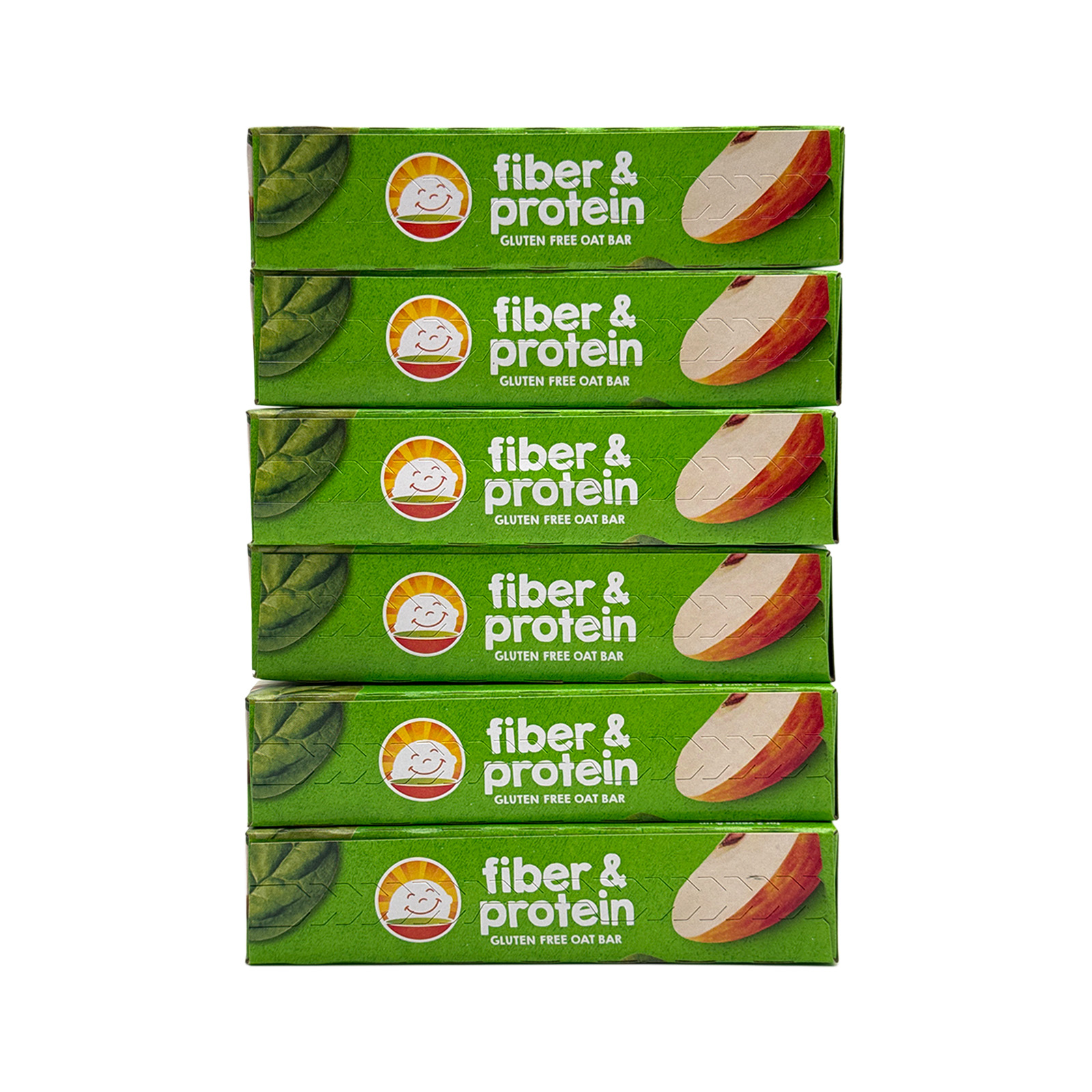 Happy Tot Fiber & Protein Soft-Baked Oat Bars, Apple & Spinach 5 Count (6 Pack)