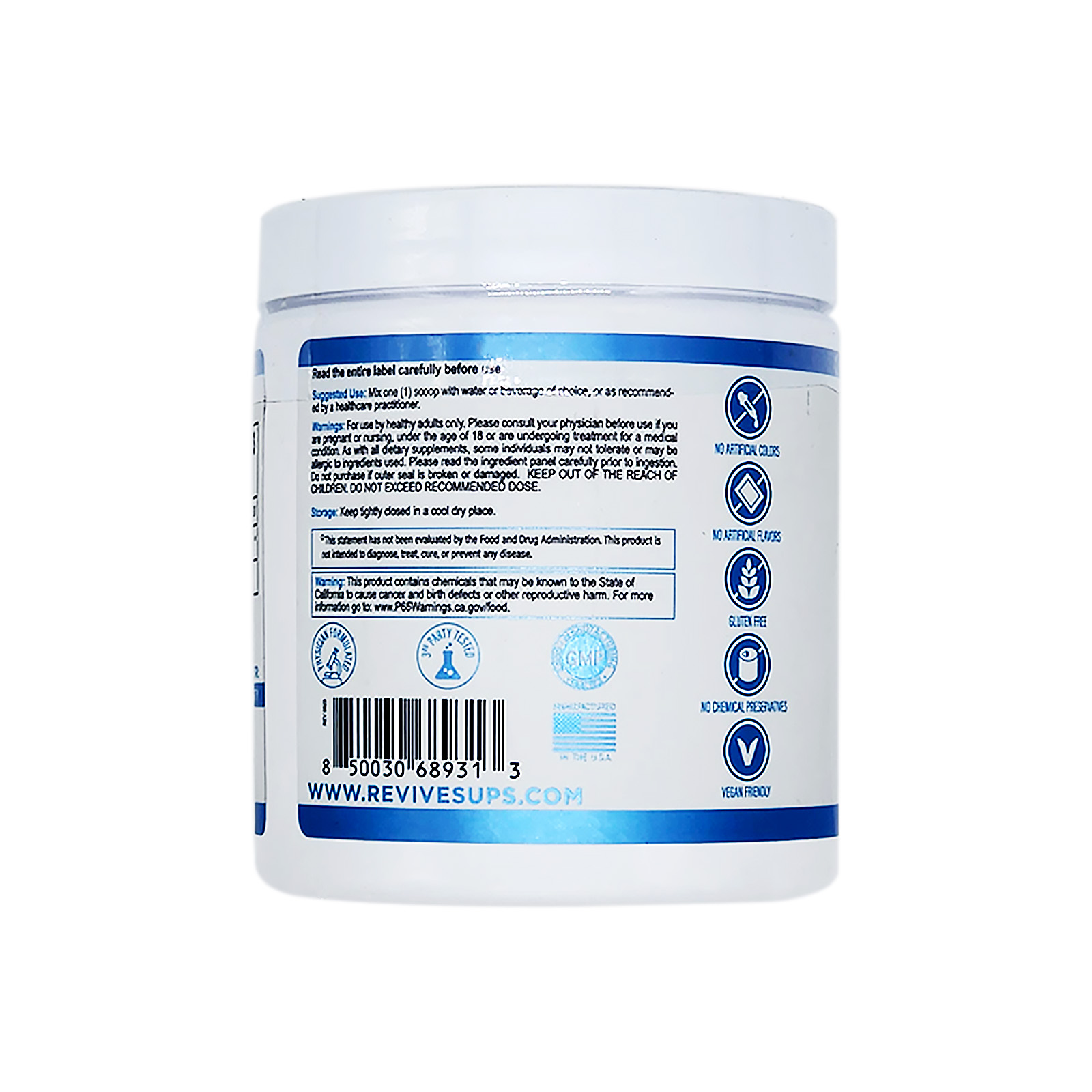 Revive MD - GLUTAMINE POWDER - Unflavored 30 Servings