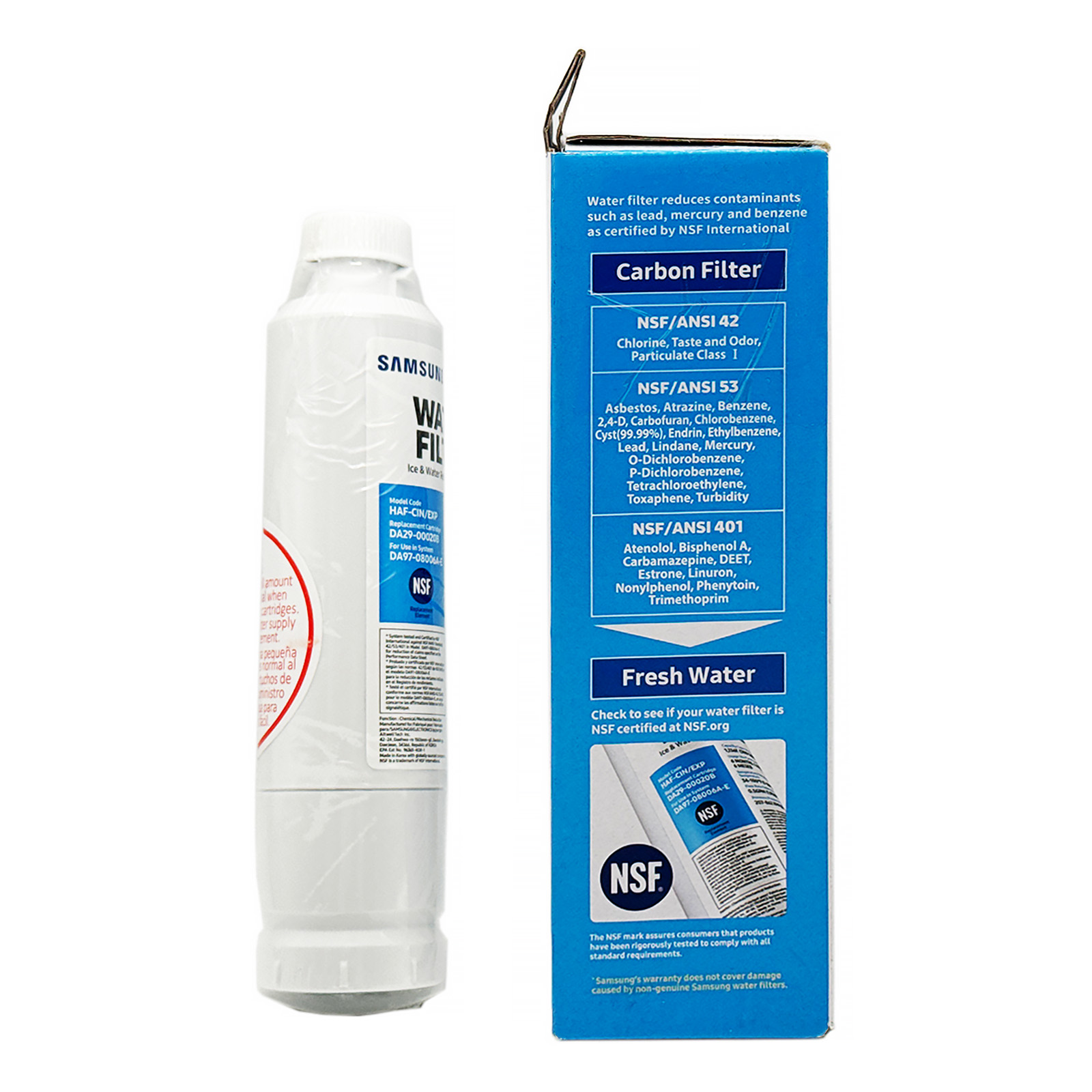 Samsung Refrigerator DA29-00020B HAF-CIN/EXP Fresh Water Filter Cartridge 1Pack
