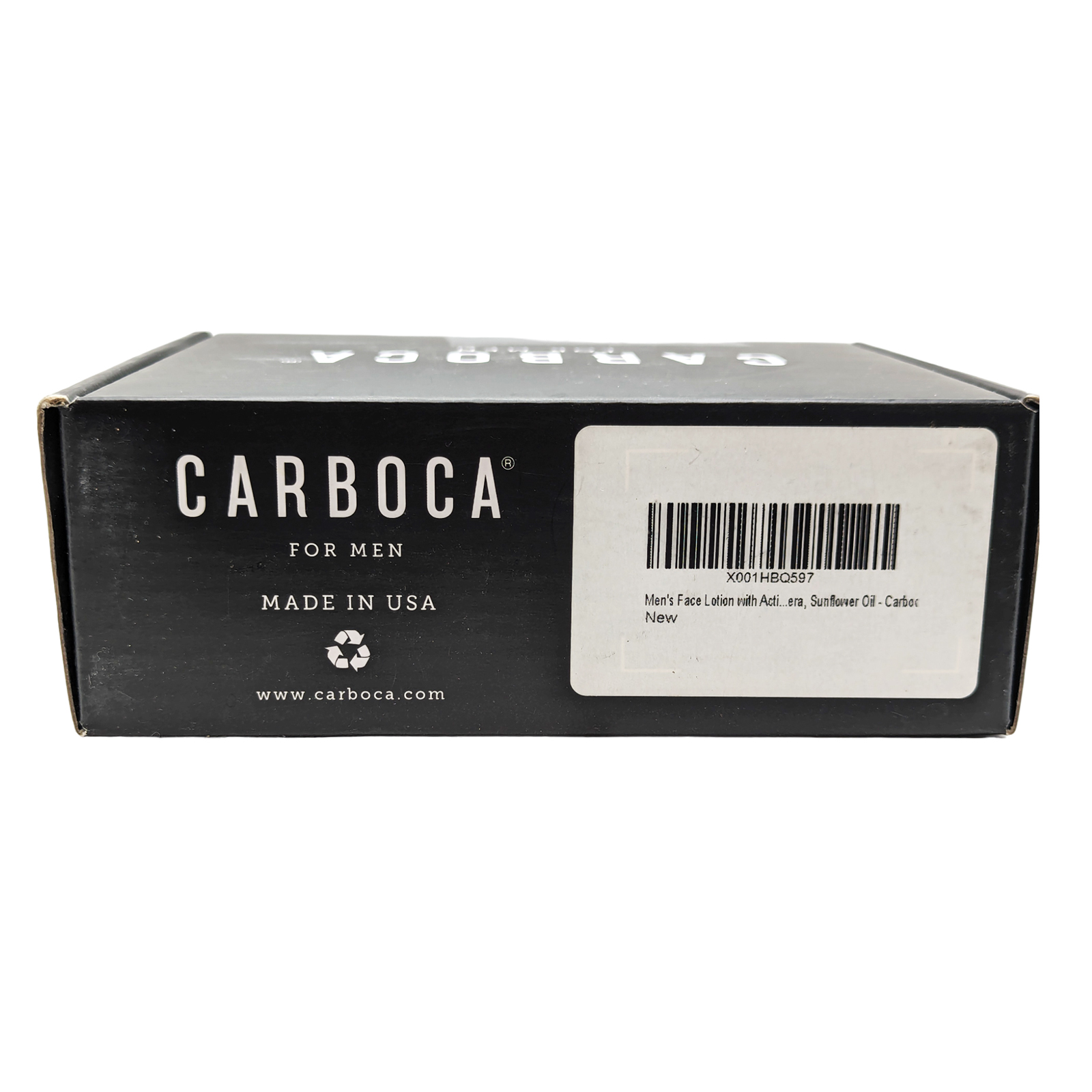 Carboca For Men Men's AntiAging Face Lotion With Activated Charcoal Moisturizer