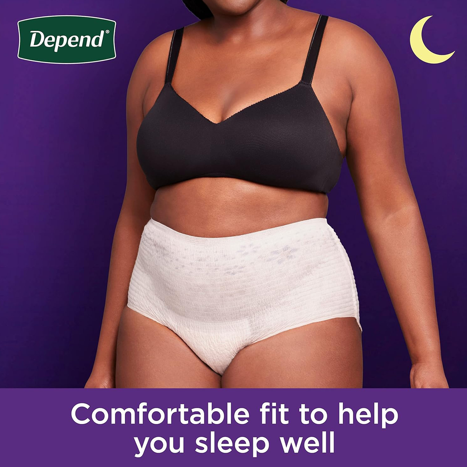 Depend Night Defense Adult Incontinence & Postpartum Bladder Leak Underwear for Women, Disposable, Overnight, Extra-Large, Blush, 12 Count, Packaging May Vary