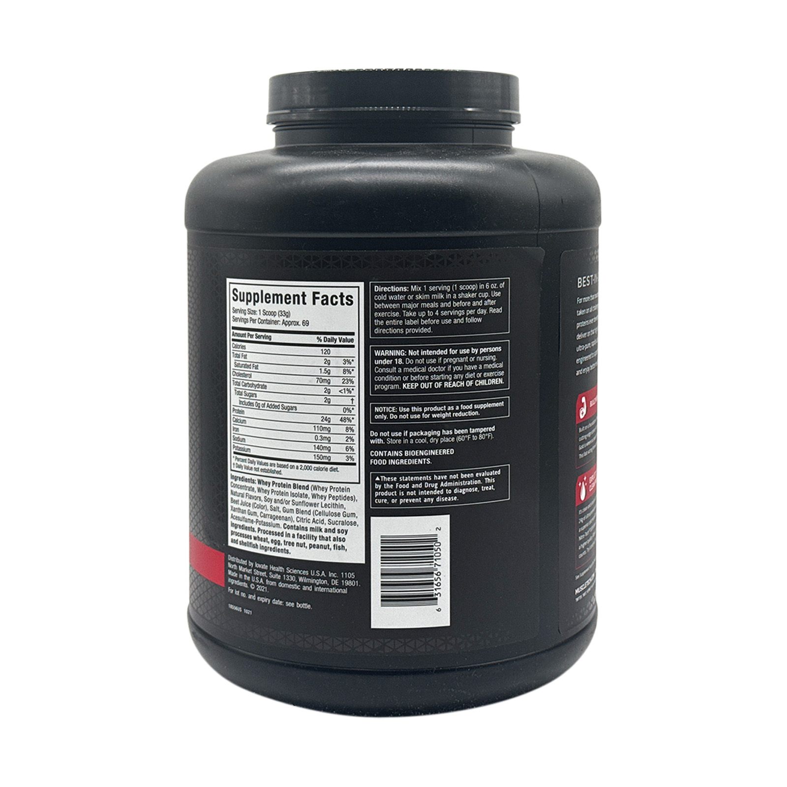 MuscleTech Nitro Tech - 100% Whey Gold - Strawberry Shortcake 5 lb Exp 05/2025