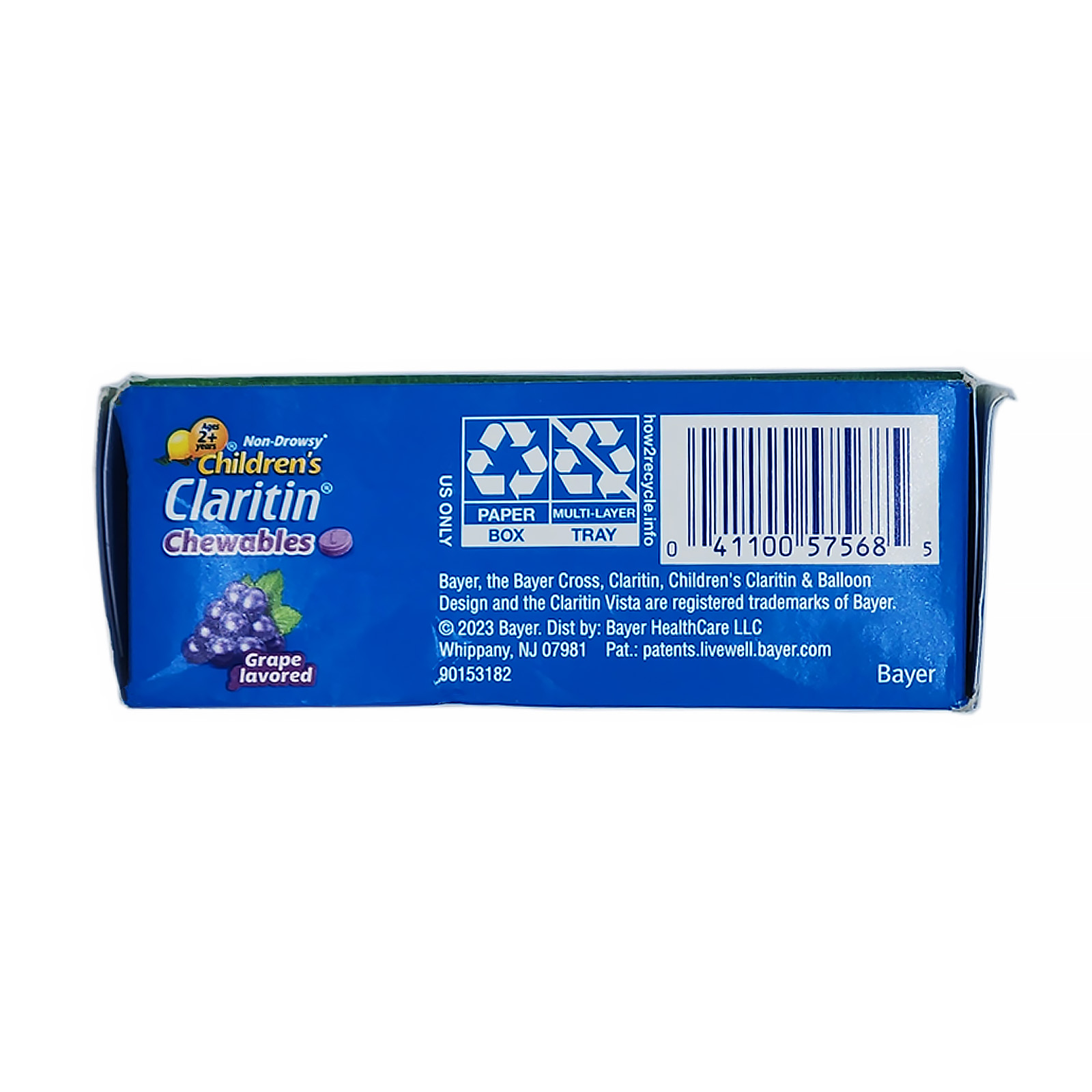 Children's Claritin 5 mg 24 Hour Non-Drowsy Grape Flavor 40 Tablets