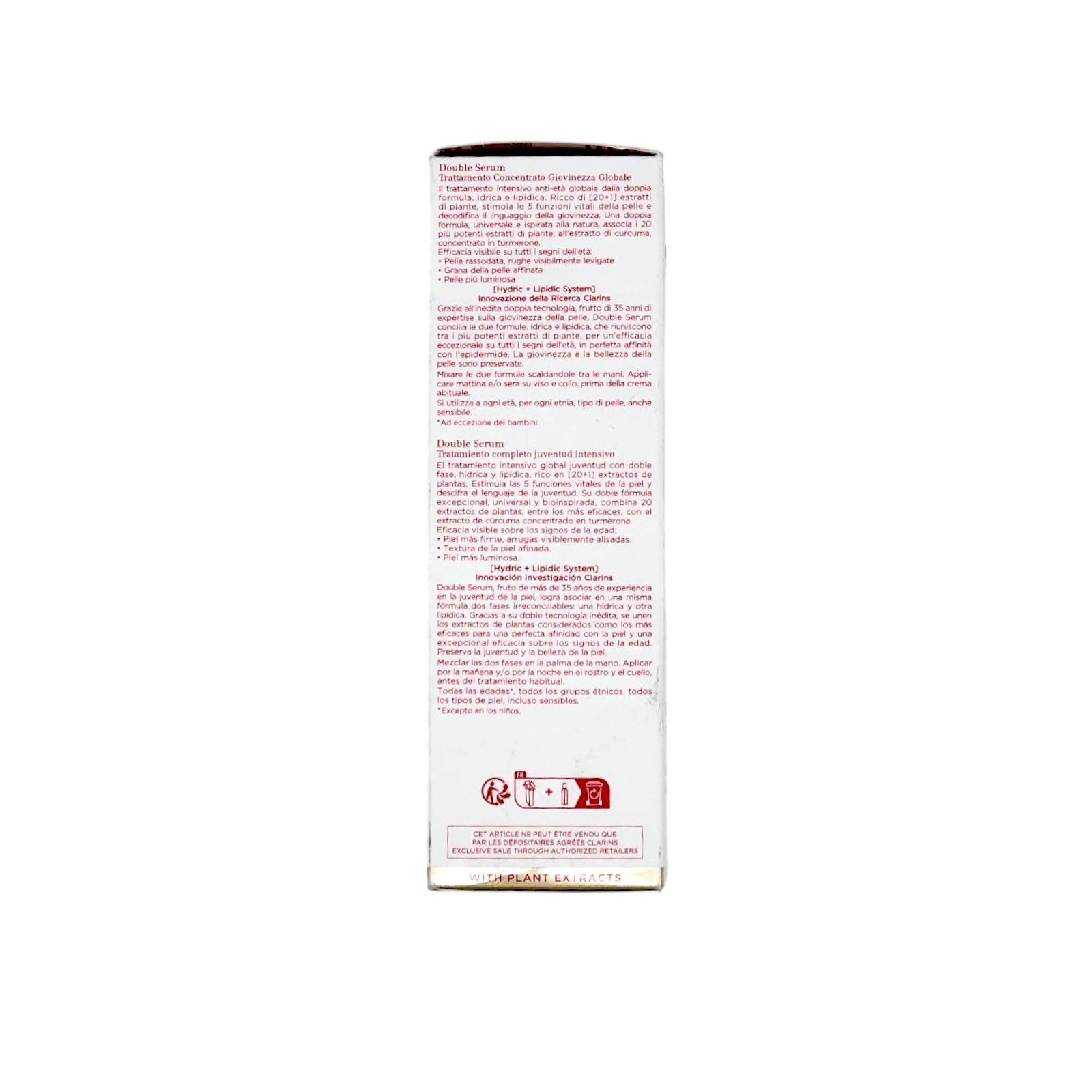 Clarins Double Serum Hydric + Lipidic System 75 ml 2.5 oz