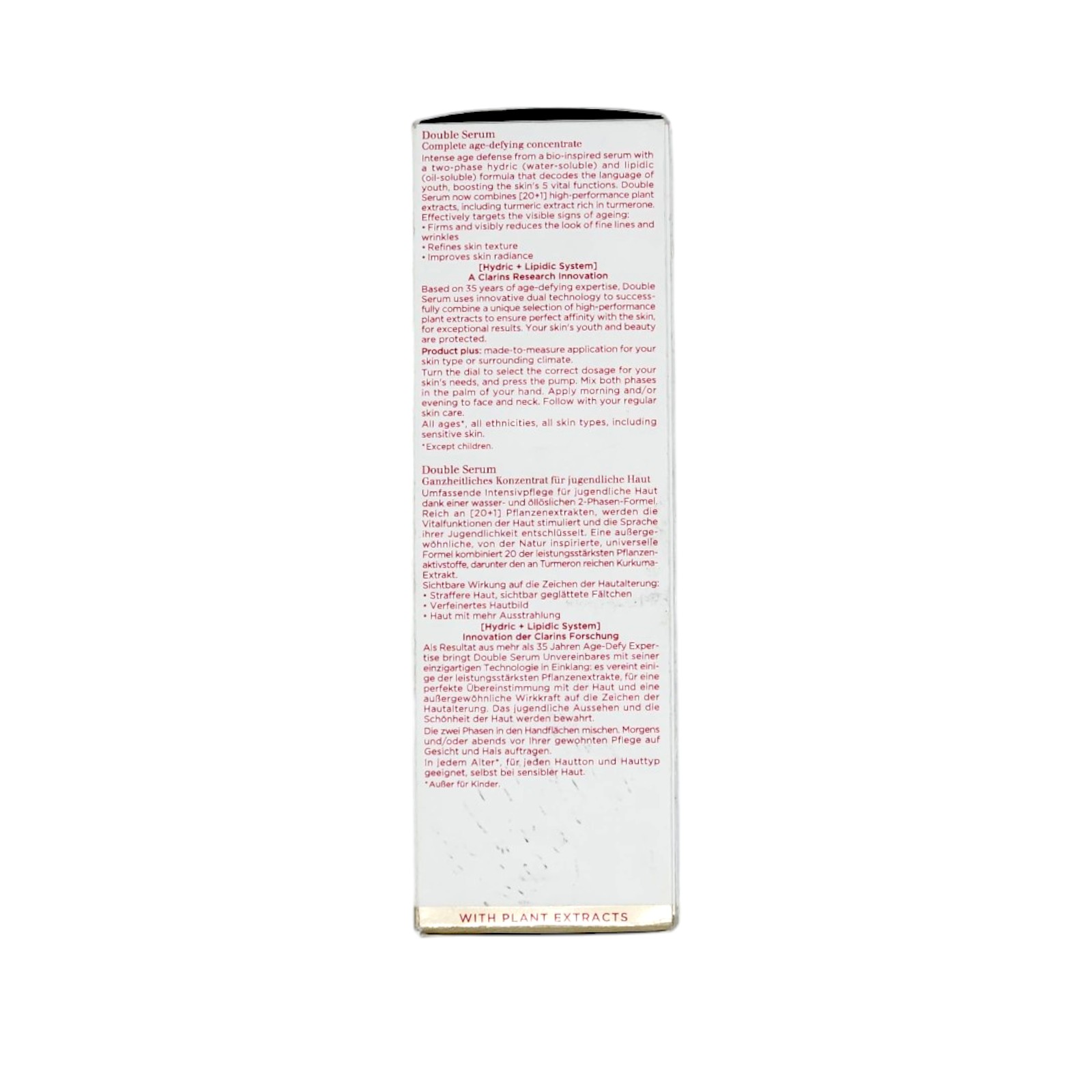 Clarins Double Serum Hydric + Lipidic System 75 ml 2.5 oz