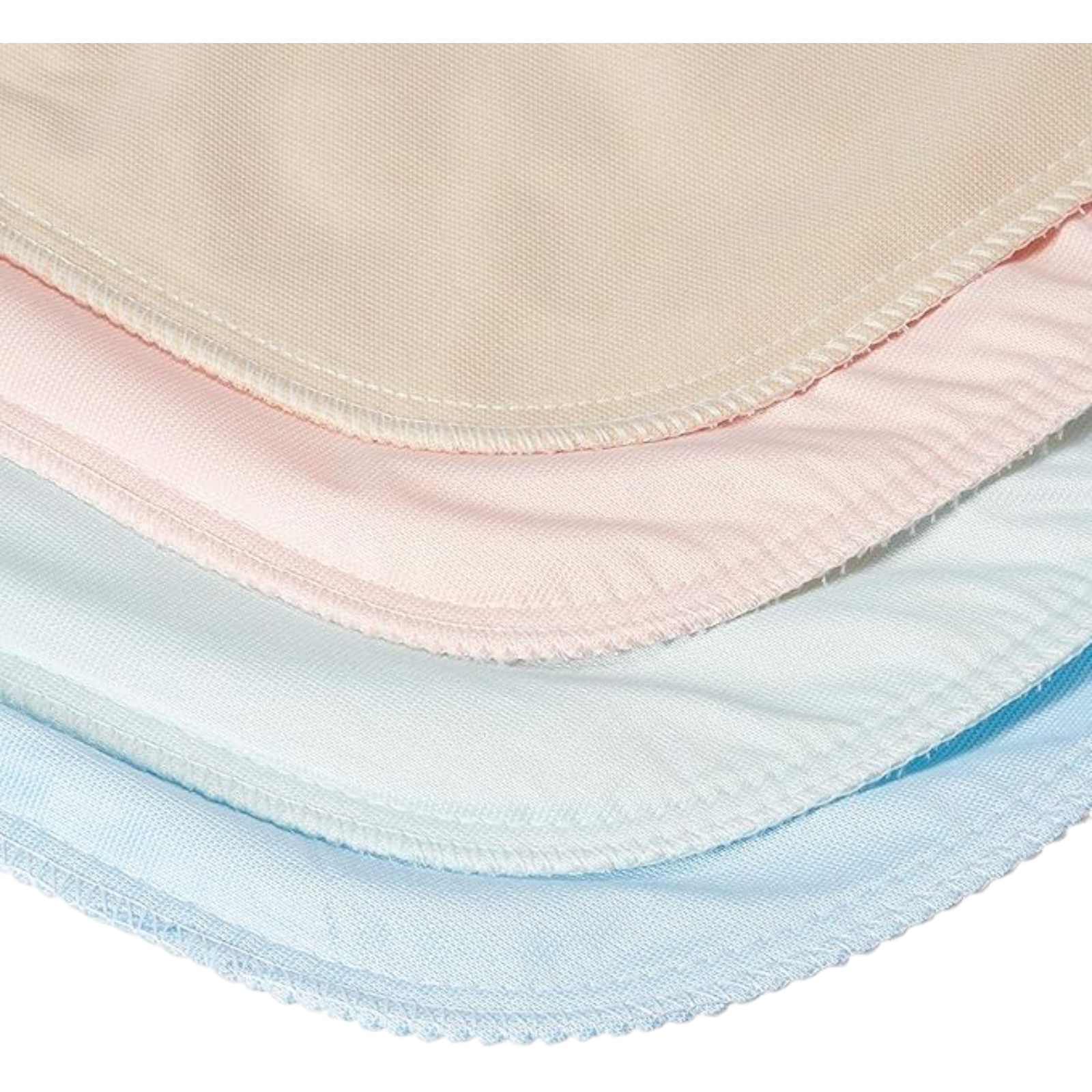  Brosive 4 PACK 34x36 in Washable Bed Pads/Reusable Incontinence Underpads 34 x 36 - Blue, Green, Tan and Pink - Ideal for Children and Adults Wholesale Incontinence Protection / Cloth Chucks Bed Pads Washable