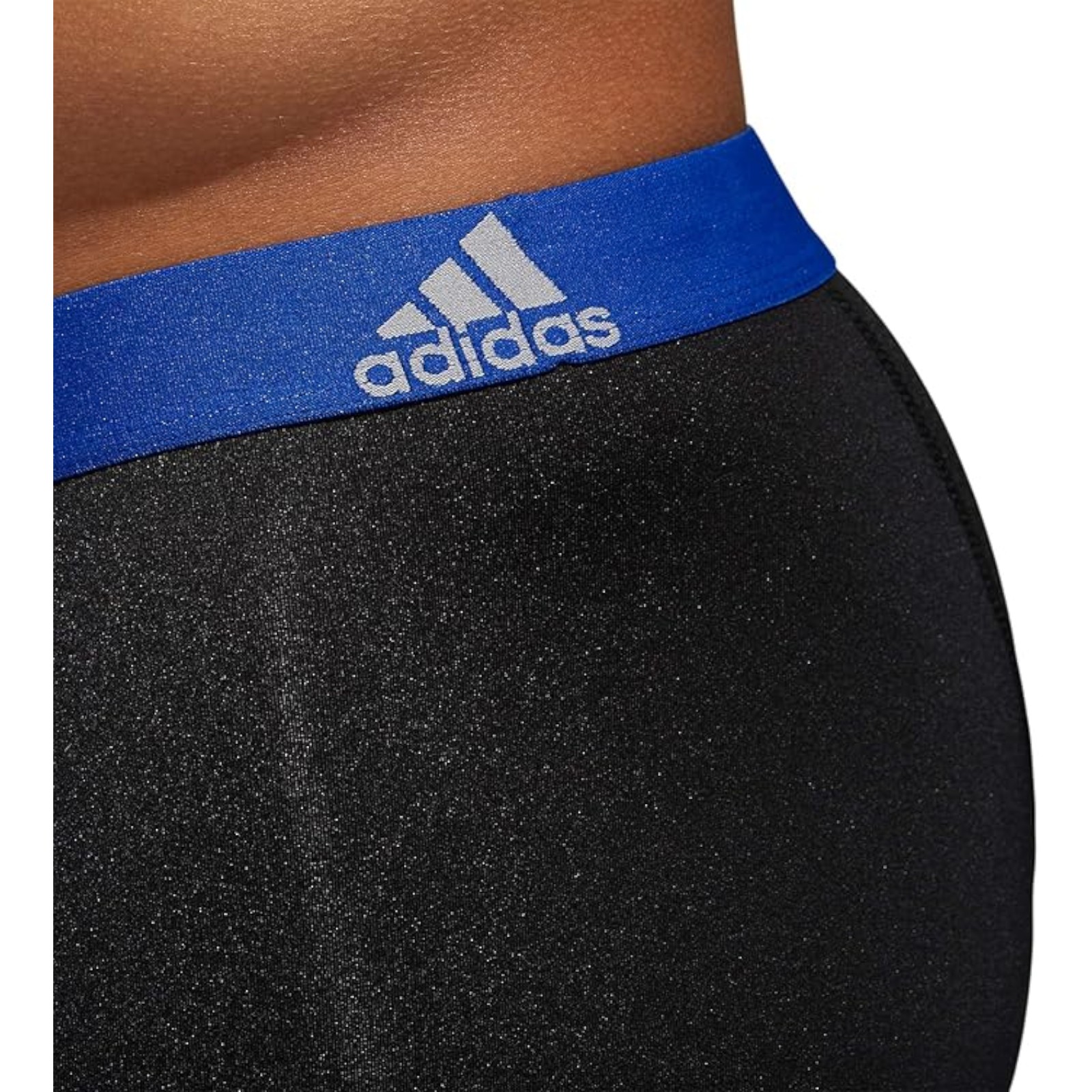 adidas Men's Microfiber Boxer Briefs Underwear (Multipack) Athletic Stretch-Fit Black/Collegiate Royal Blue/Scarlet Redperformance (X-Large)
