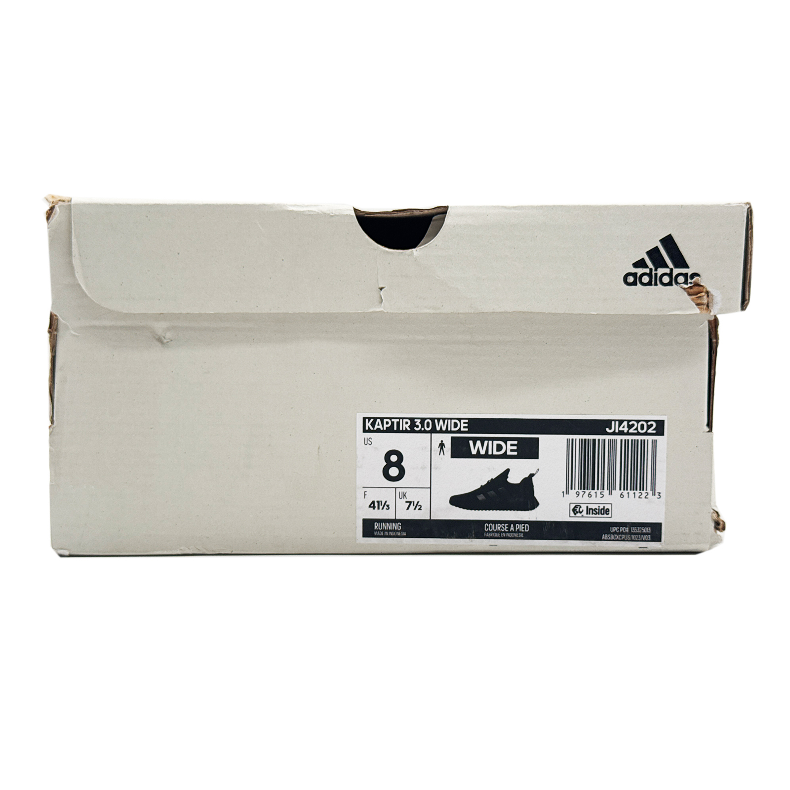 adidas Men's Kaptir 3.0 Shoes Size 8 Wide Black/Black/Black