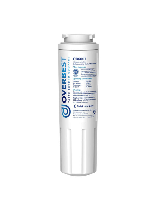 Overbest UKF8001 Replacement for EveryDrop by Whirlpool Refrigerator Water Filter 4, EDR4RXD1