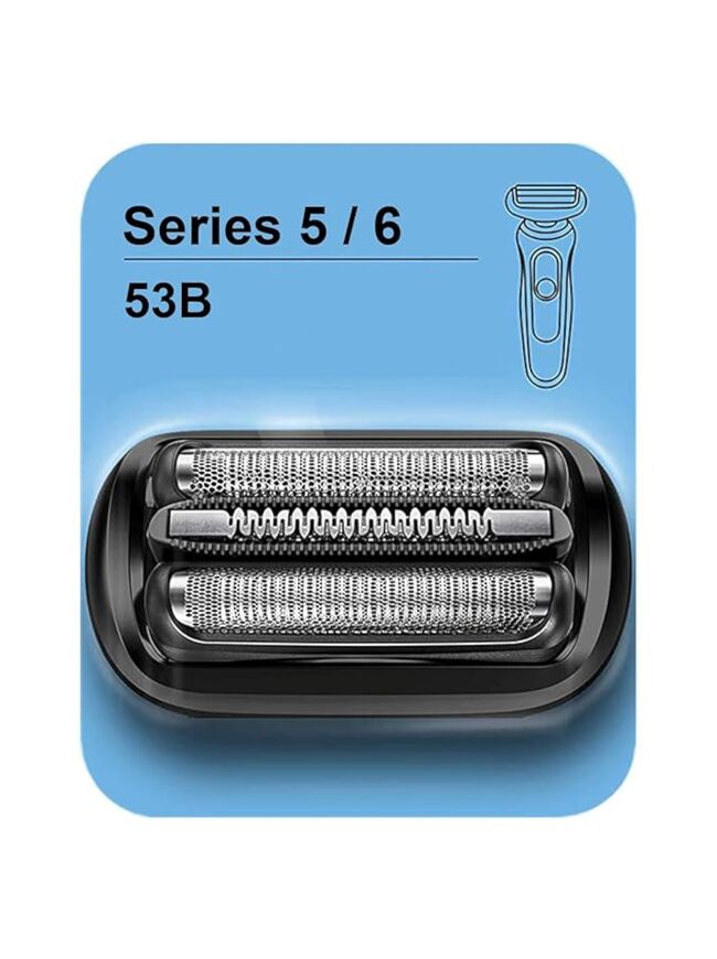 TEEYSO Series 5/6 53B Replacement Head for Braun Electric Foil Shaver, Compatible with New Generation Braun Razors 5020cs 5018s 5035s 5049cs 5050cs 6020s 6040cs 6075cc 6072cc 6090cc (1 Count)