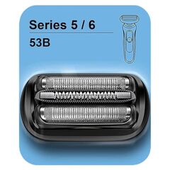 TEEYSO Series 5/6 53B Replacement Head for Braun Electric Foil Shaver, Compatible with New Generation Braun Razors 5020cs 5018s 5035s 5049cs 5050cs 6020s 6040cs 6075cc 6072cc 6090cc (1 Count)