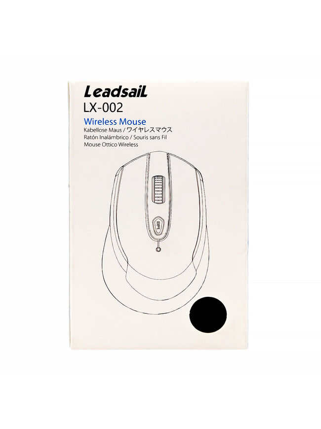 LeadsaiL Wireless Computer Mouse, 2.4G Portable Slim Cordless Mouse with 6 Buttons, (Grey)