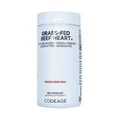 Codeage Grass-Fed Beef Heart Supplement, Freeze Dried, Pasture-Raised, 180 ct