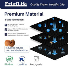 Refrigerator Water Filter Compatible with Frigidaire EPTWFU01, EWF02, Pure Source Ultra II, 3PACK