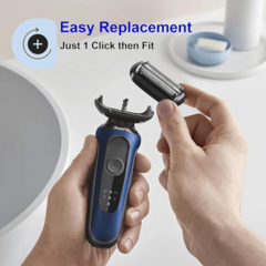 TEEYSO Series 5/6 53B Replacement Head for Braun Electric Foil Shaver, Compatible with New Generation Braun Razors 5020cs 5018s 5035s 5049cs 5050cs 6020s 6040cs 6075cc 6072cc 6090cc (1 Count)