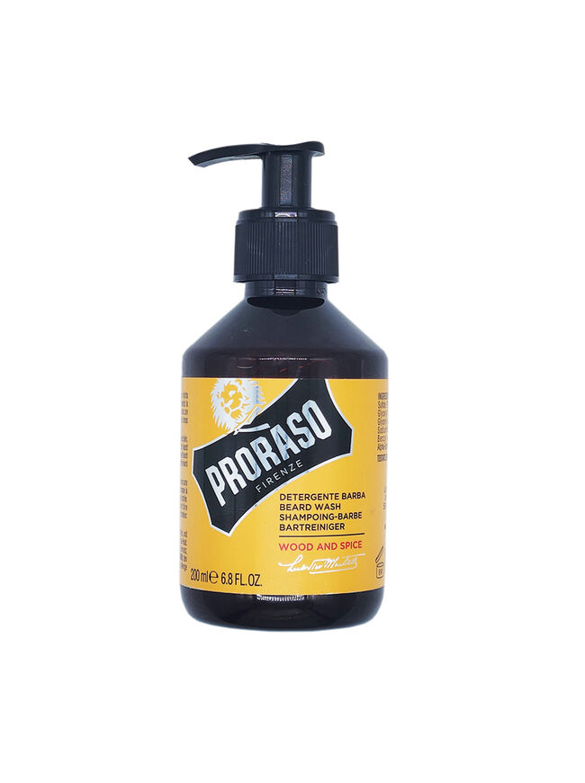 Proraso Beard Wash Shampoo Wood & Spice Skin Cleanser 6.8oz 200ml