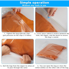 Small Compression Bags for Travel - 12 Pack Roll-Up Space Saver Bags | No Pump Needed, Hand Roll Design for Clothes, Travel Essentials & Home Storage Organizers