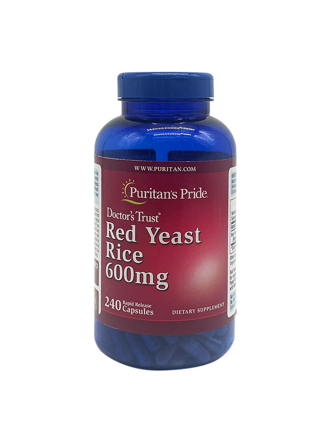 Puritan's Pride Red Yeast Rice 600 mg 240 Capsules