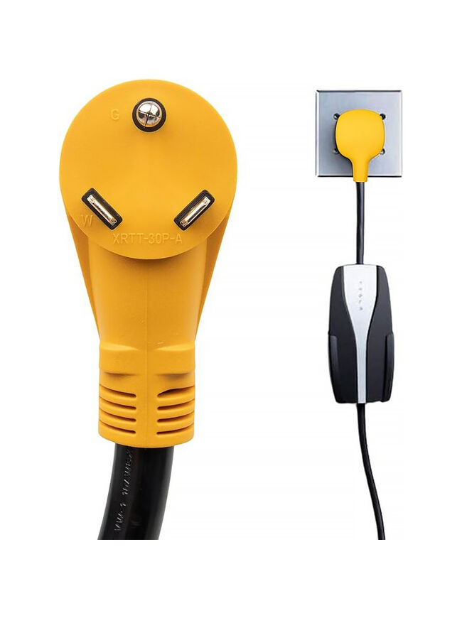 NEMA TT-30P Adapter for Tesla Gen 2 Mobile Charger Max 24 Amp
