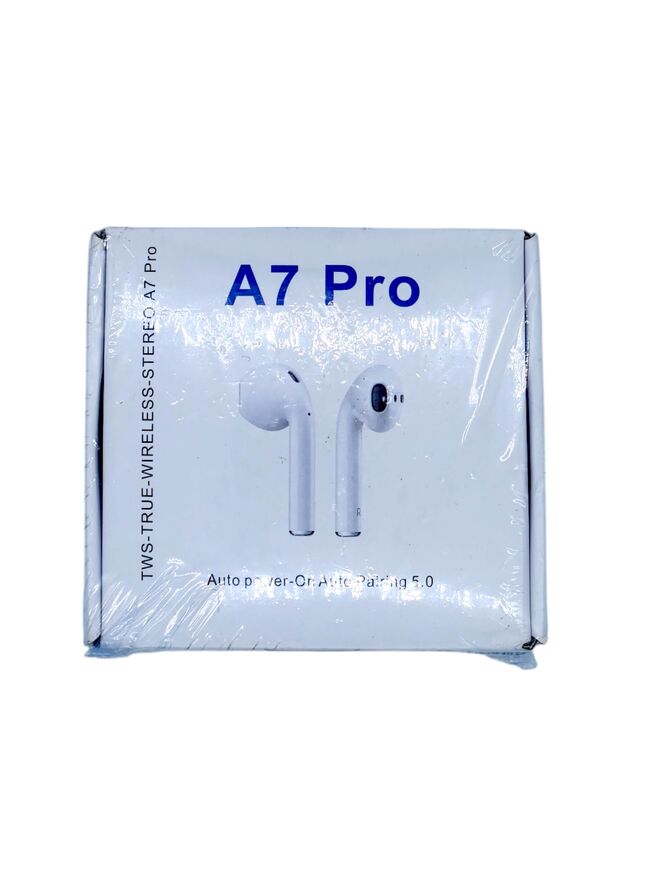 A7 Pro Knockoff True Wireless Bluetooth Stereo Earbuds, White