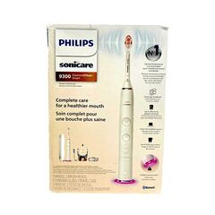 Philips Sonicare DiamondClean Smart 9300 Electric Toothbrush, Sonic Toothbrush with App, Pressure Sensor, Brush Head Detection, 4 Brushing Modes and 3 Intensity Levels, Rosegold, Model HX9903/65