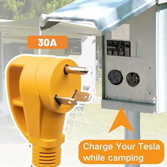 NEMA TT-30P Adapter for Tesla Gen 2 Mobile Charger Max 24 Amp