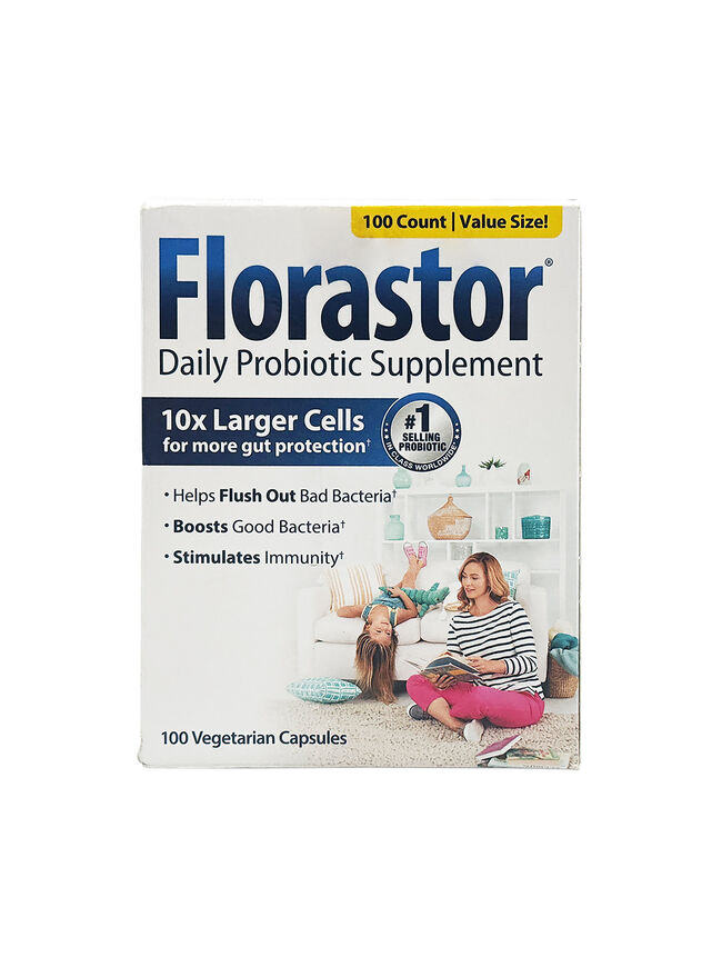 Florastor Daily Probiotic Supplement 100 Capsules