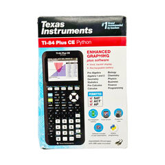 Texas Instruments TI-84 Plus CE Python - Enhanced Graphing Calculator - Black/Grey