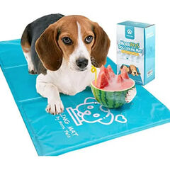 Mora Pets Dog Cooling Mats, Pet Cooling Mat Bed for Dogs Cats Large Cooling Gel Bed Cool Dog Blanket Pads Animal Cooling Mats Puncture Resistant L 50x90cm
