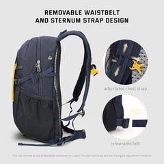 SKYSPER Small Hiking Backpack, 20L Lightweight Travel Backpacks Hiking Daypack for Women Men - Navy Blue