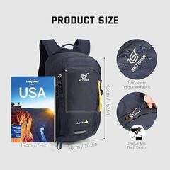 SKYSPER Small Hiking Backpack, 20L Lightweight Travel Backpacks Hiking Daypack for Women Men - Navy Blue