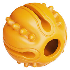 Doudele Ball on Rope Dog Toy: Rubber, Fetch/Chew/Tug, for Small/Medium Dogs