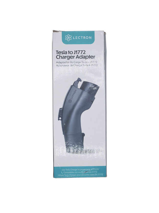 LECTRON TESLA to J1772 Charging Adapter, Max 48A & 250V Electric Vehicle - BLACK