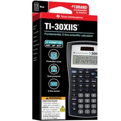 Texas Instruments TI-30XIIS Scientific Calculator, Black with Blue Accents