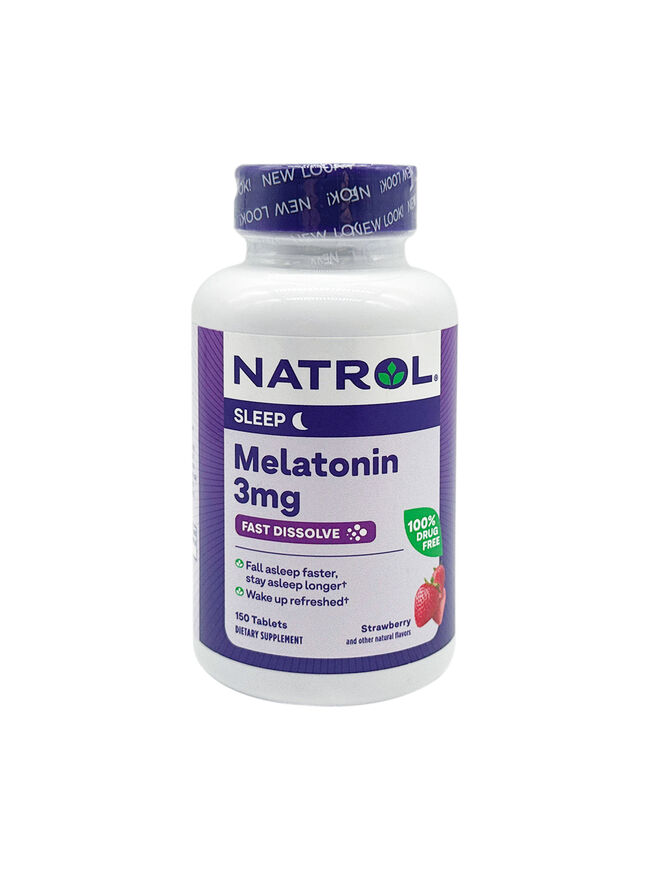 Natrol Fast Dissolve Melatonin 3mg - Strawberry 150 Tabs