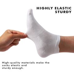 Honeysea Ankle Socks for Women Men Heel Tab Athletic Running Socks, Medium (6 Pairs) 