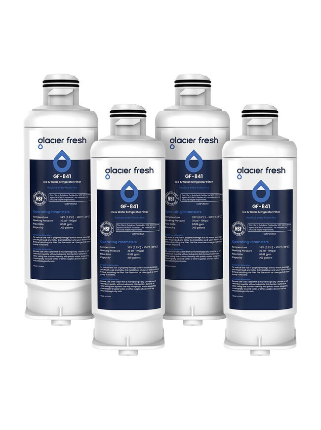 GLACIER FRESH Replacement for DA97-17376B Refrigerator Water Filters, 4 Pack