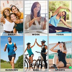 Honeysea Ankle Socks for Women Men Heel Tab Athletic Running Socks, Medium (6 Pairs) 