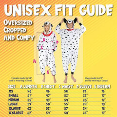 Dalmatian Dog One Piece - Plush Adult Animal Costume Jumpsuit, Large