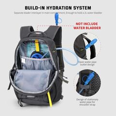 SKYSPER Small Hiking Backpack, 20L Lightweight Travel Backpacks Hiking Daypack for Women Men, Dark Grey