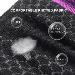 Honeysea Ankle Socks for Women, Athletic Cushioned Running Socks Crew Socks for Women Men, Small (6Pairs)