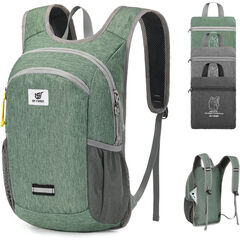 SKYSPER 10L Hiking Backpack, Foldable & Packable Lightweight Daypack for Travel, Collapsible Small Compact Hiking Backpack for Women & Men, Green