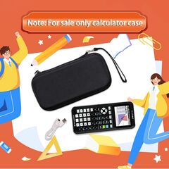 LTGEM Case Compatible with Texas Instruments Pro Graphing Calculator, Red(Case Only)