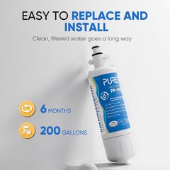 PUREPLUS 9690 Replacement for kenmore Elite 469690 LG LT700P RFC 1200A ADQ36006102 ADQ36006101 LFX28968ST RWF1052 RWF1200A LFXS29626S LFXS30766S LFX31925ST LFX31945ST Refrigerator Water Filter, 3Pack
